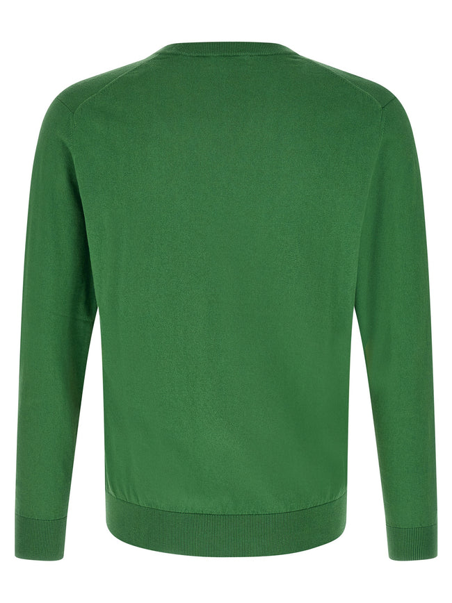 Ballantyne two-tone cotton cardigan