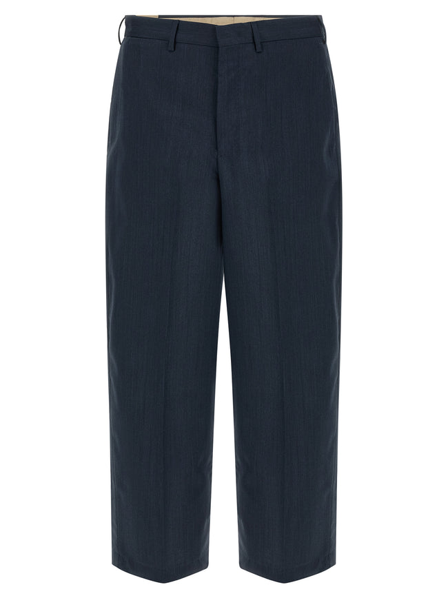 PT Torino Blaue Hose aus reiner Schurwolle