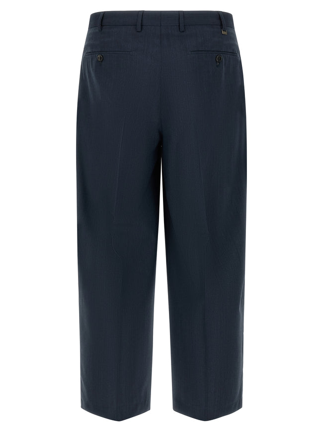 PT Torino Blaue Hose aus reiner Schurwolle