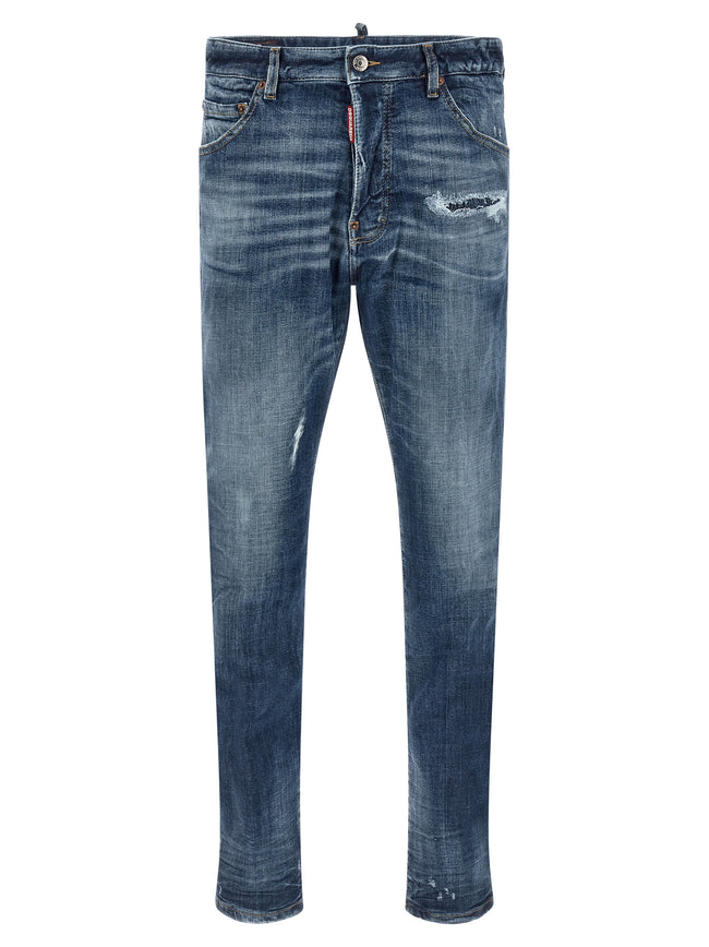 Dsquared² Slim Fit Jeans aus blauer Baumwolle