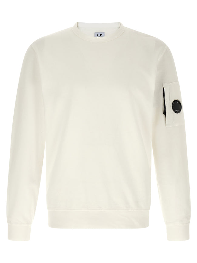 C.P. Company White Cotton Sweatshirt