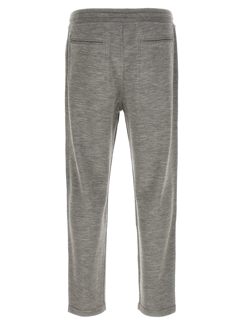 Brunello Cucinelli Graue Kaschmir-Jogginghose