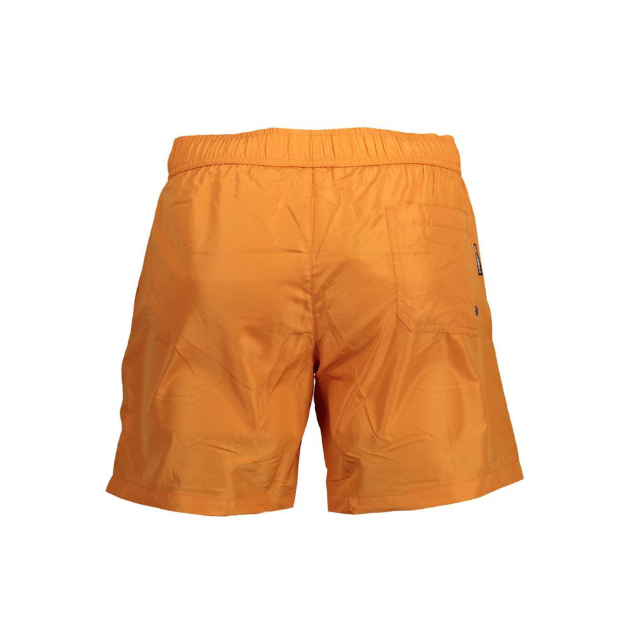 Karl Lagerfeld Orange Polyester Men's Swim Shorts