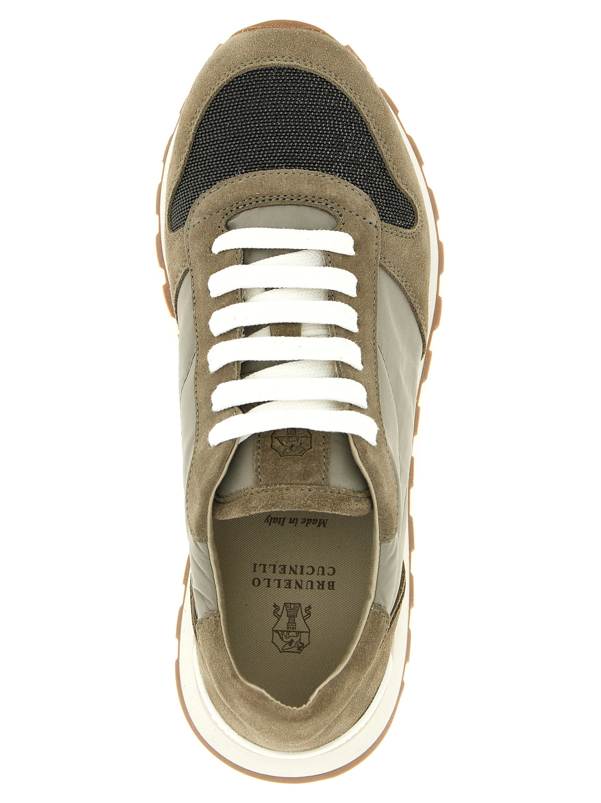 Brunello Cucinelli Athletik-Sneaker aus Polyester in Bicolor