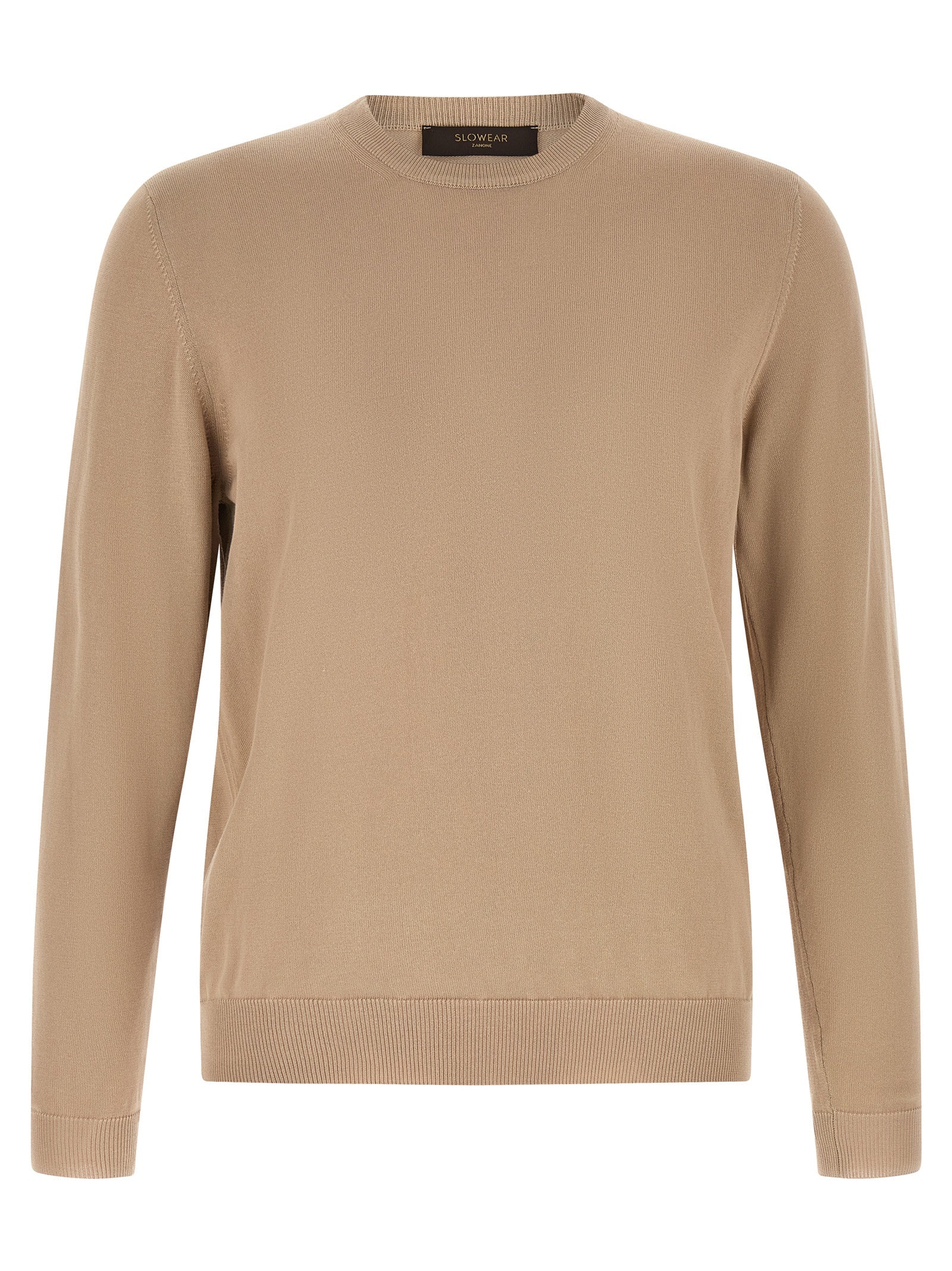 ZANONE Beigefarbene Baumwoll-Strickjacke