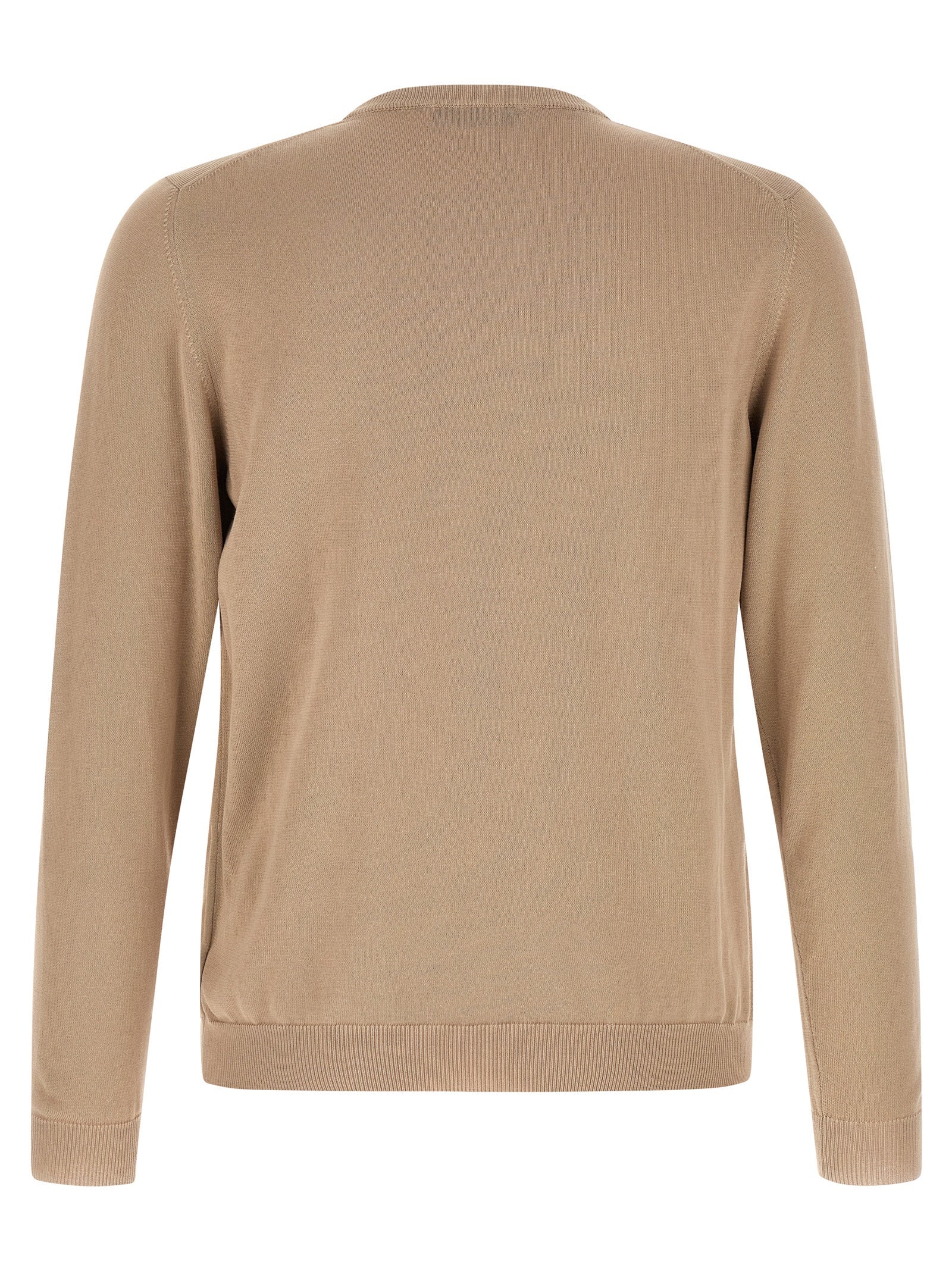 ZANONE Beigefarbene Baumwoll-Strickjacke