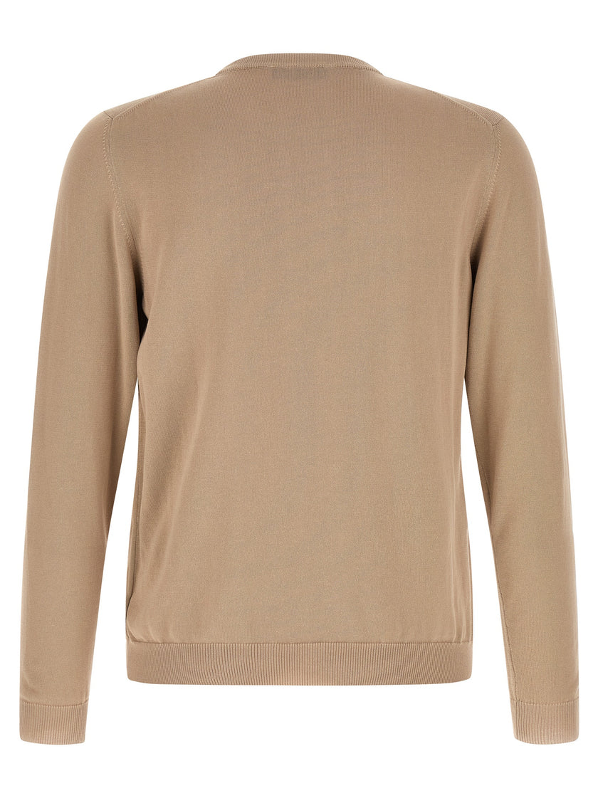 ZANONE Beigefarbene Baumwoll-Strickjacke