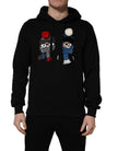 Dolce & Gabbana #dgfamily Herren-Kapuzenpullover aus schwarzer Baumwolle