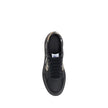 Burberry Schwarze Bos Taurus Kalbsleder Low-Top-Sneaker