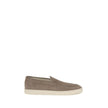 Brunello Cucinelli Graue Kalbsleder Bos Taurus Slipper-Loafer