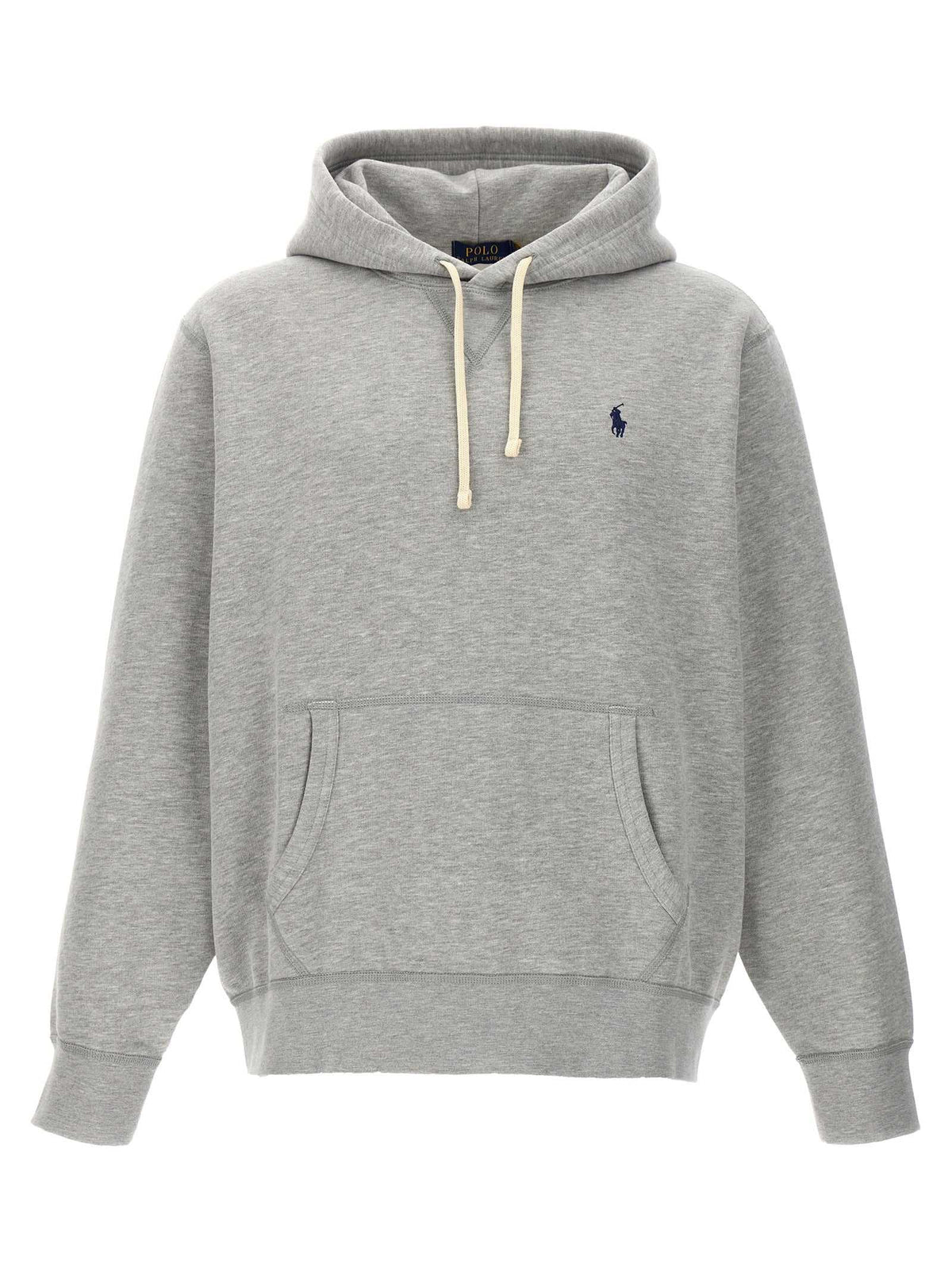 Grauer Polo Ralph Lauren Baumwollpullover in Regular Fit aus 100% Baumwolle