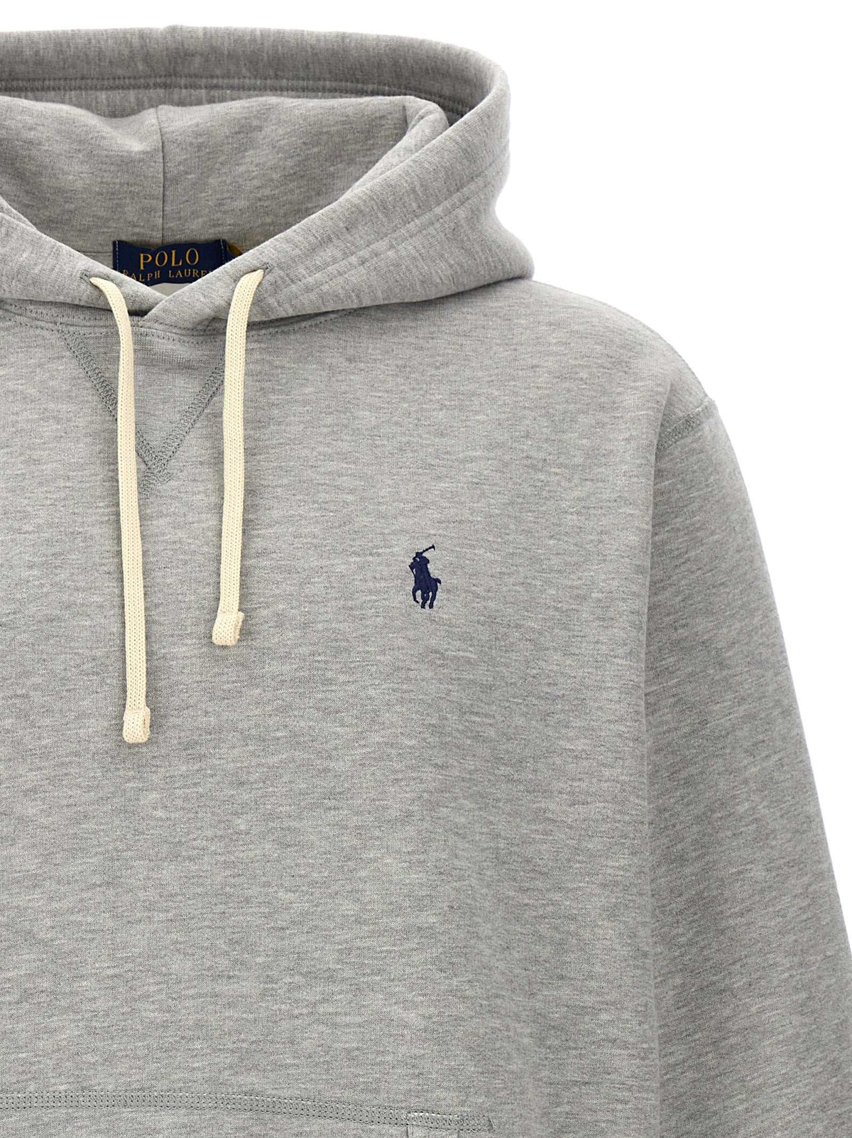 Polo Ralph Lauren grauer Baumwollpullover in Regular Fit aus 100% Baumwolle