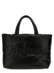 Saint Laurent Black Lambskin Tote Bag