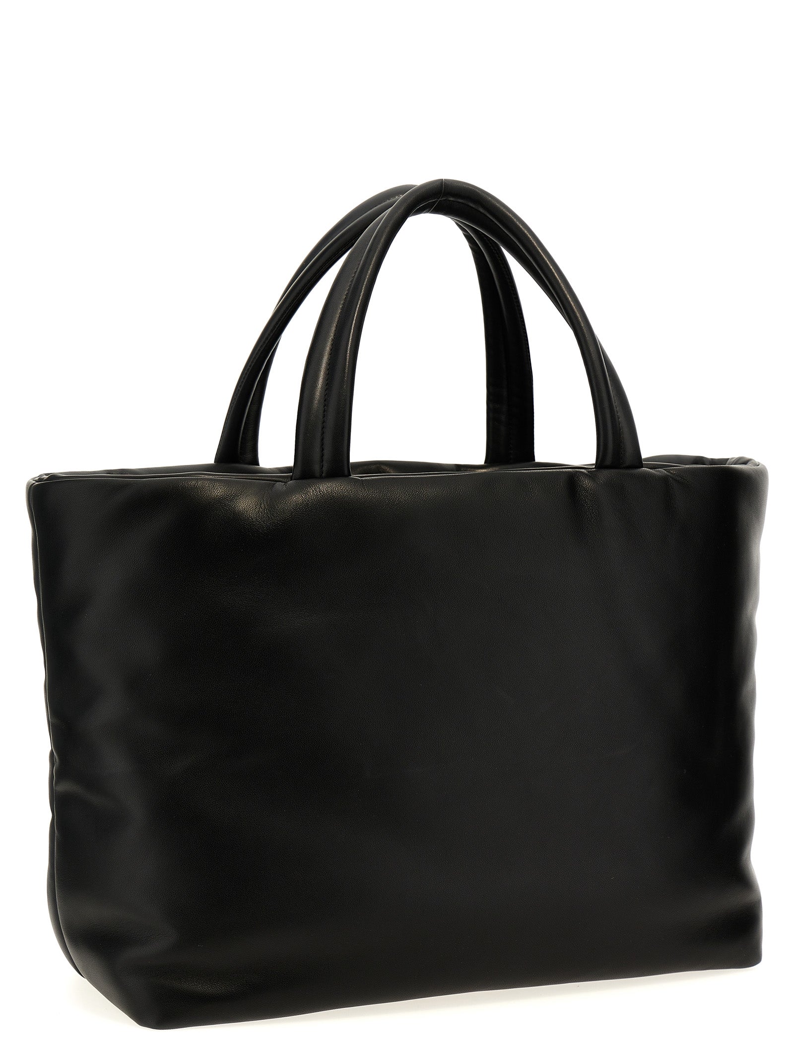 Saint Laurent Black Lambskin Tote Bag