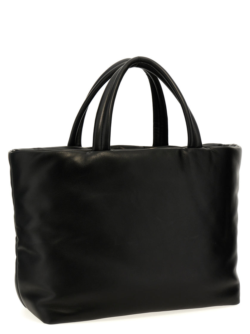Saint Laurent Black Lambskin Tote Bag
