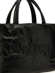 Saint Laurent Black Lambskin Tote Bag