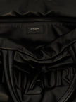 Saint Laurent Black Lambskin Tote Bag