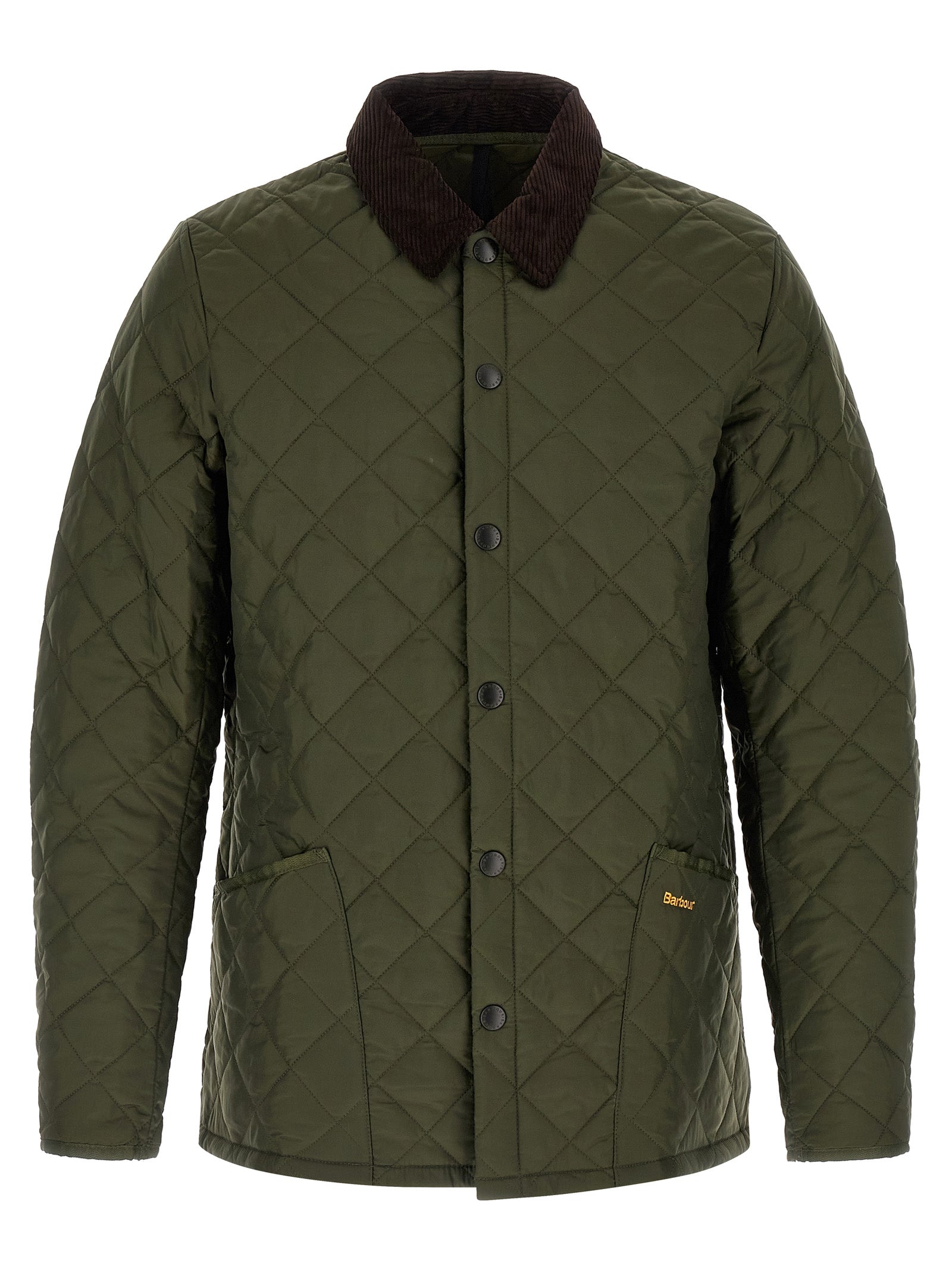 Barbour Zweifarbige, durchgehende Polyamid-Steppjacke