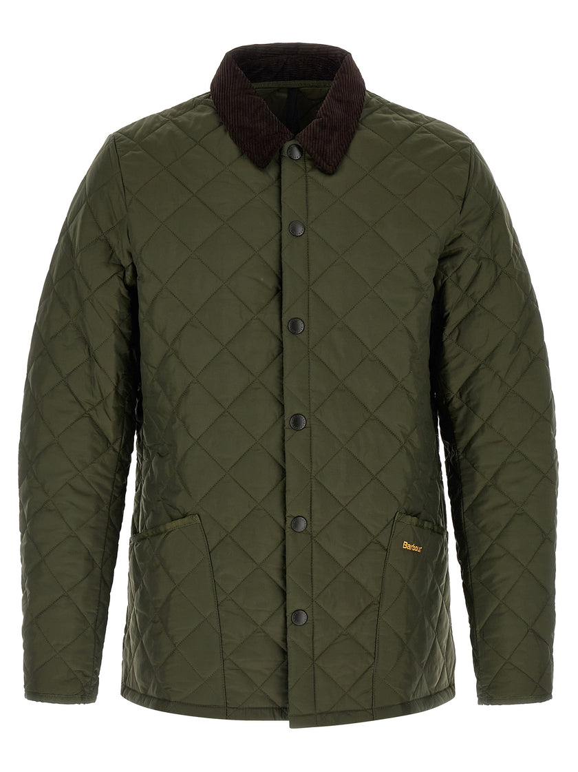 Barbour Zweifarbige, durchgehende Polyamid-Steppjacke