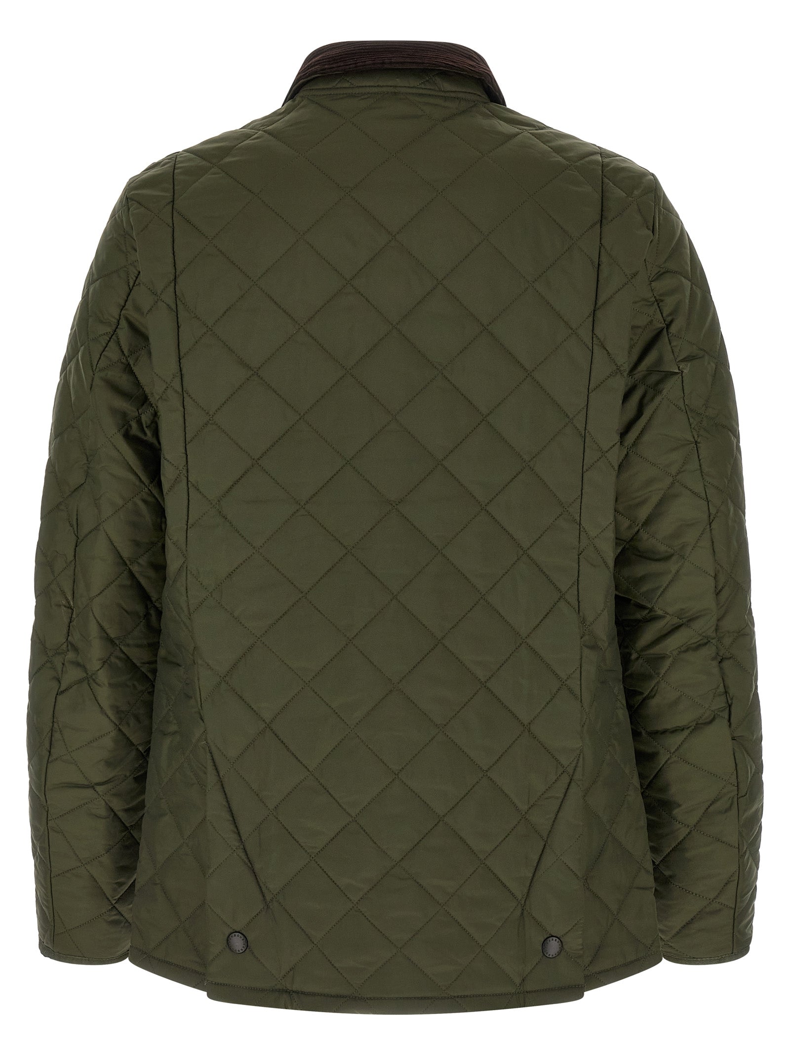 Barbour Zweifarbige, durchgehende Polyamid-Steppjacke