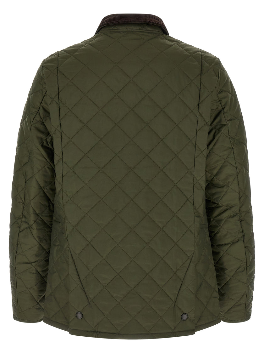 Barbour Zweifarbige, durchgehende Polyamid-Steppjacke