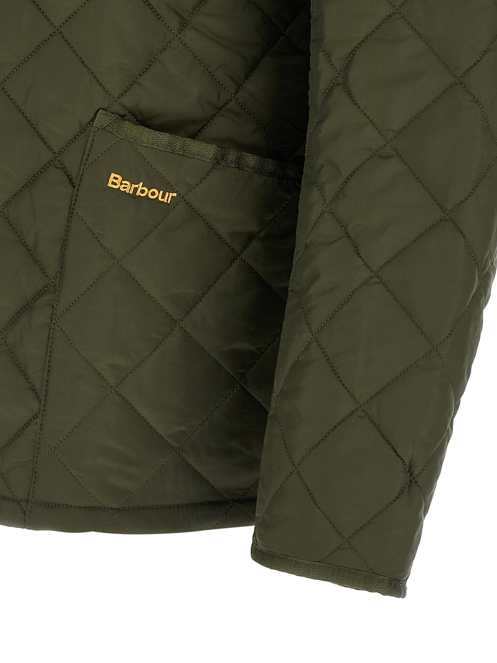 Barbour Zweifarbige, durchgehende Polyamid-Steppjacke