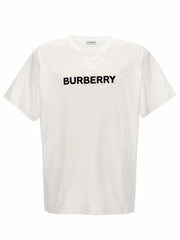 Burberry weißes Baumwoll-T-Shirt mit Rundhalsausschnitt und ikonischem Logo