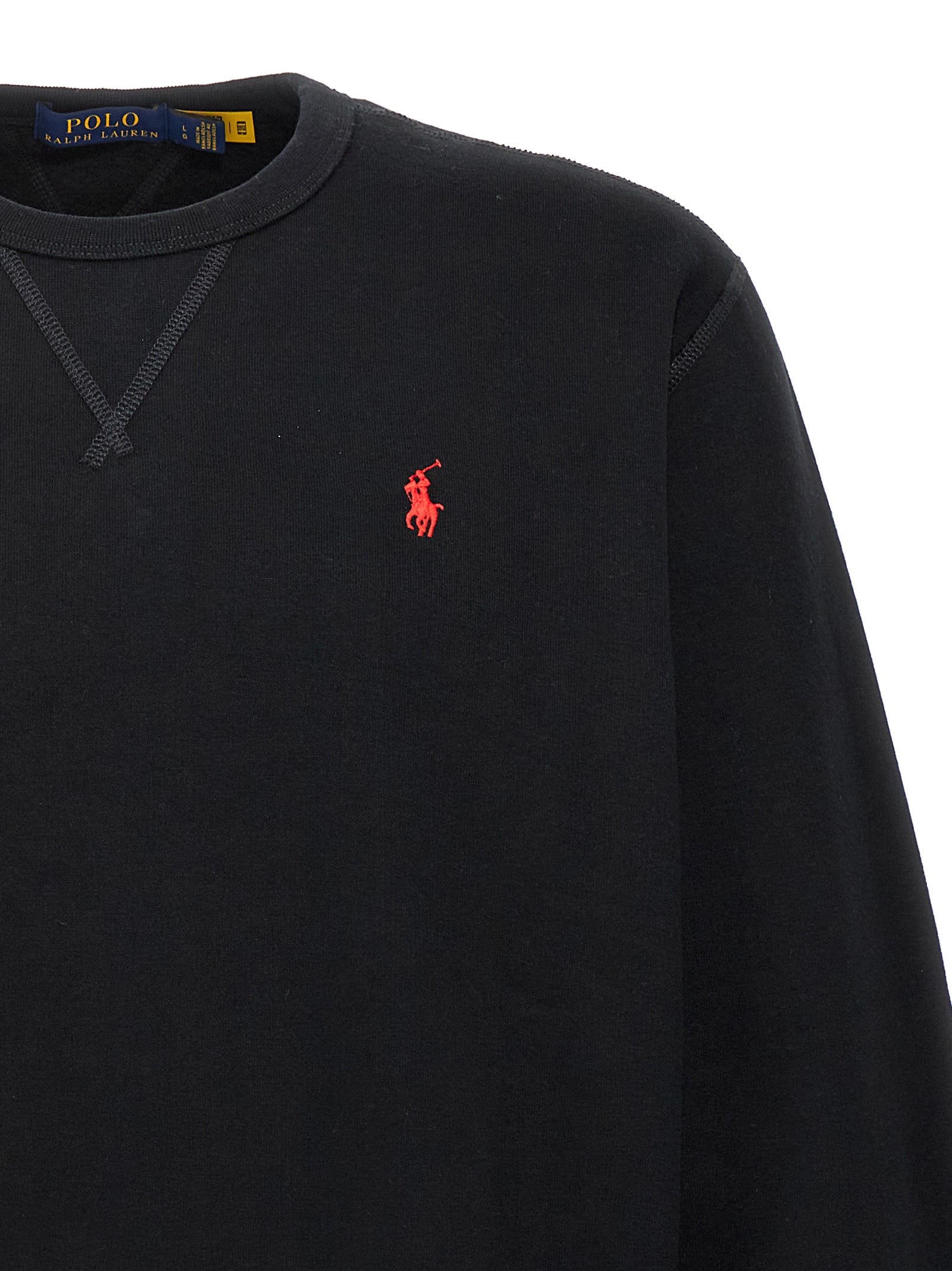 Polo Ralph Lauren Schwarzes Baumwoll-Sweatshirt
