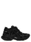 Balenciaga black polyester sneakers for sporty looks
