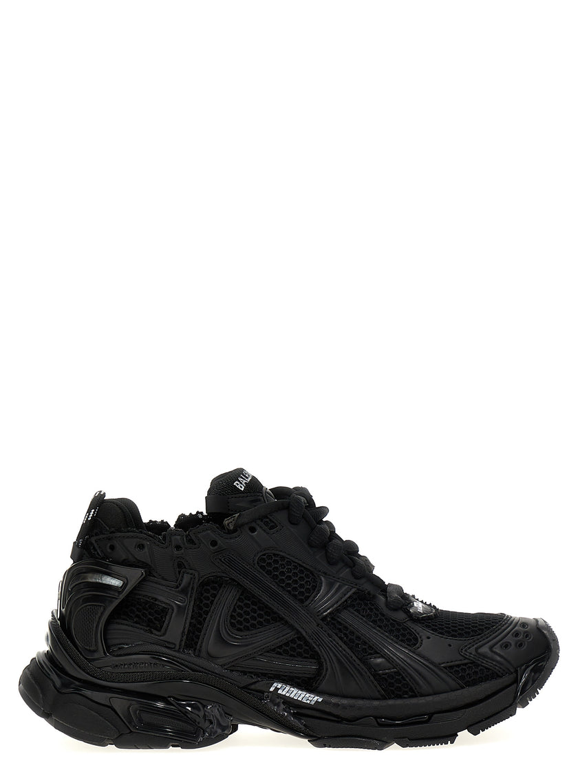 Balenciaga black polyester sneakers for sporty looks