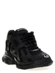 Balenciaga black polyester sneakers for sporty looks