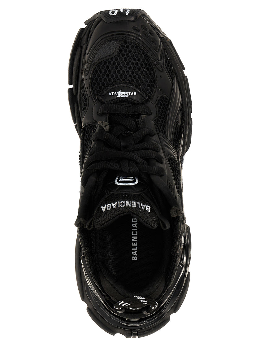 Balenciaga black polyester sneakers for sporty looks