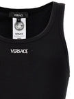 Versace schwarzes Baumwoll-T-Shirt