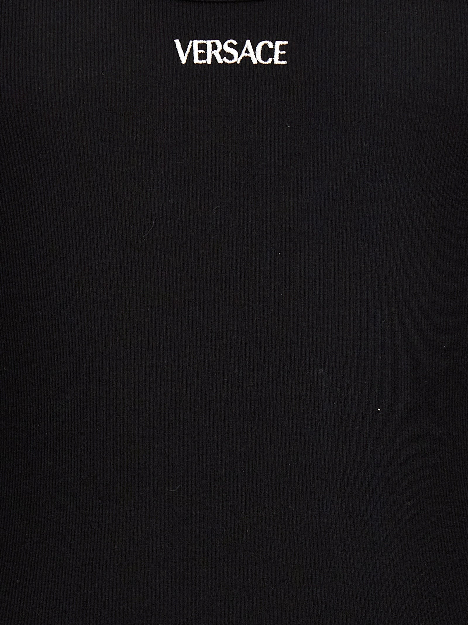 Versace schwarzes Baumwoll-T-Shirt