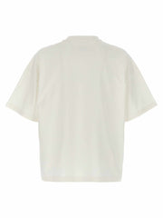 Jil Sander Weißes Baumwoll-T-Shirt mit Logo, kurze Ärmel, Rundhalsausschnitt, Herrenmode