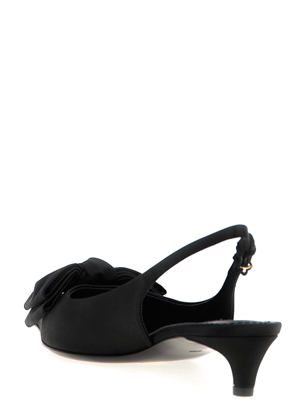 Dolce & Gabbana Schwarze Pumps mit mittelhohem Absatz aus Viskose