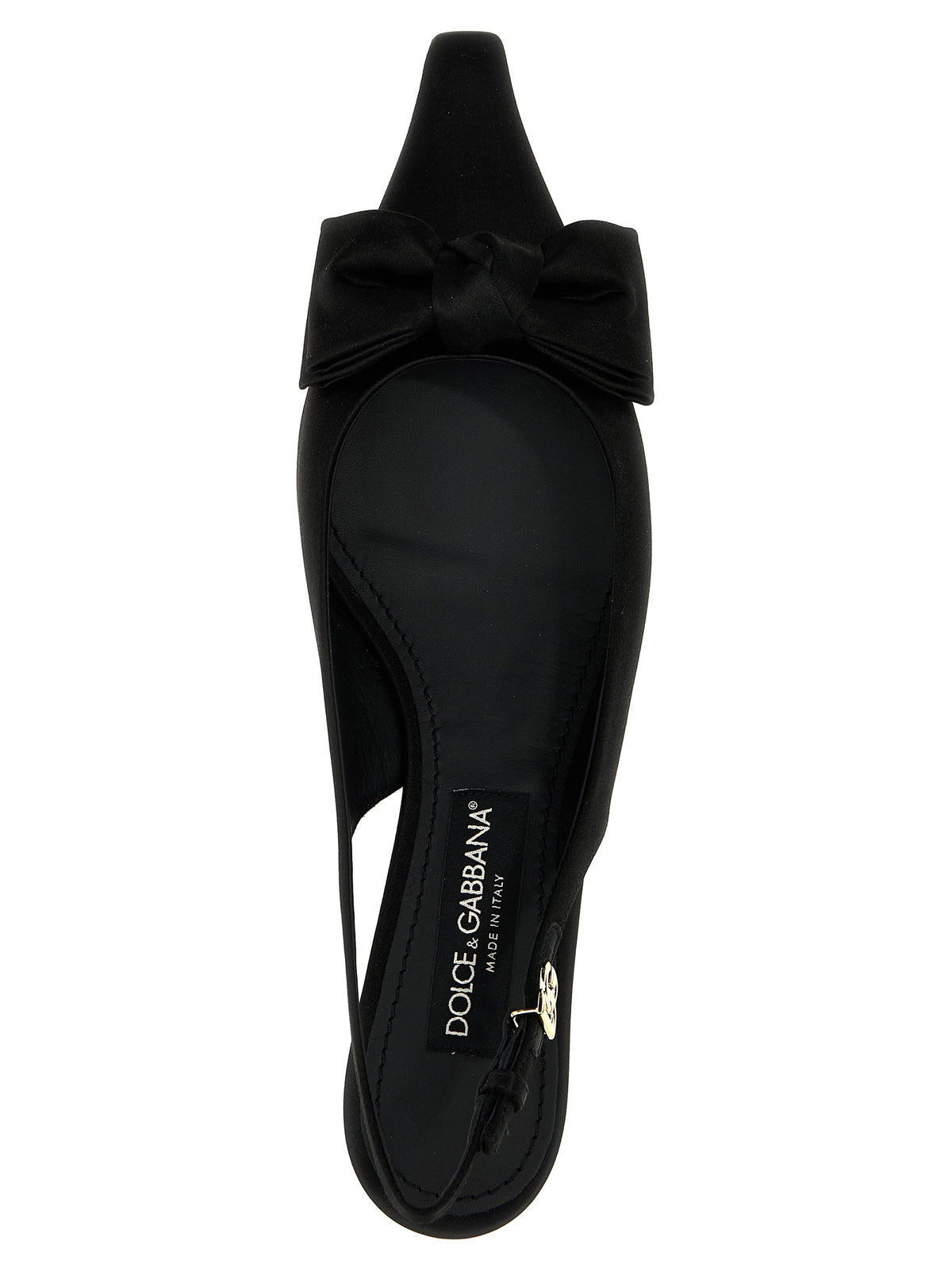 Dolce & Gabbana Schwarze Pumps mit mittelhohem Absatz aus Viskose