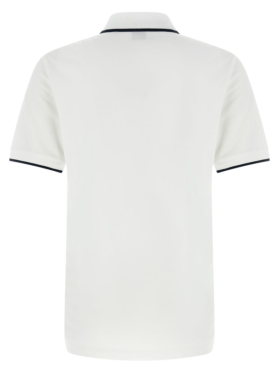 Hugo Boss White Cotton Polo Shirt