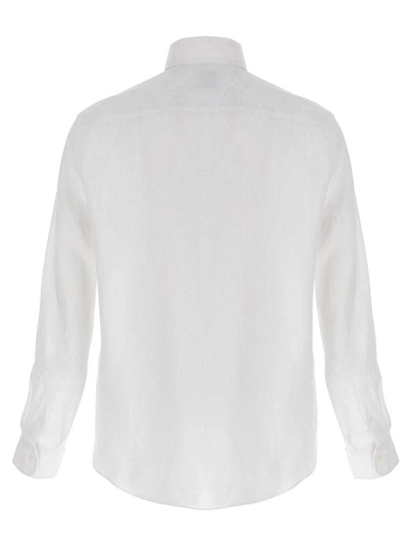 Brunello Cucinelli White Linen Blouse