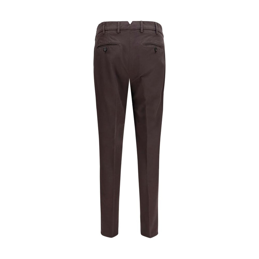 Brunello Cucinelli Braune Baumwollhose für die Freizeit