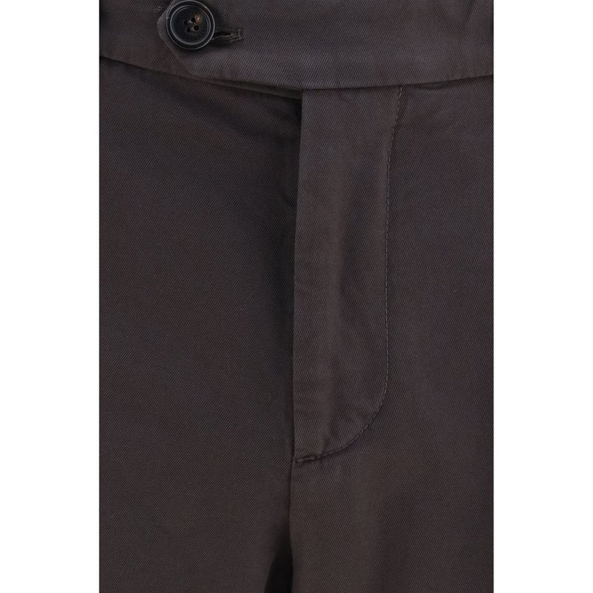 Brunello Cucinelli Braune Baumwollhose für die Freizeit