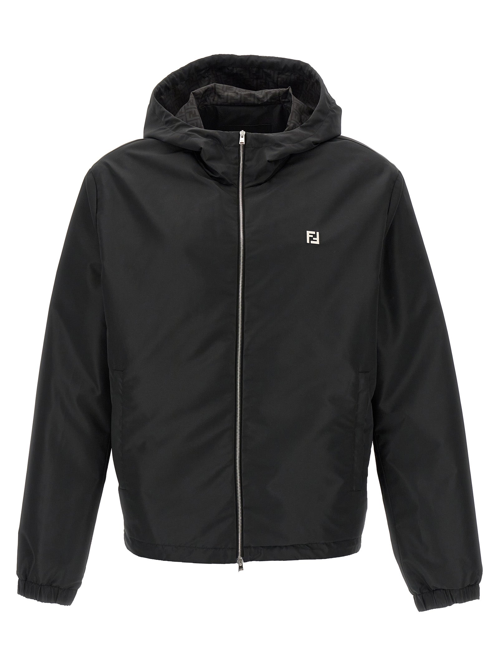 Fendi Polyester-Shell-Jacke in Schwarz