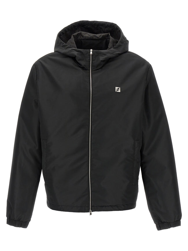 Fendi Polyester-Shell-Jacke in Schwarz