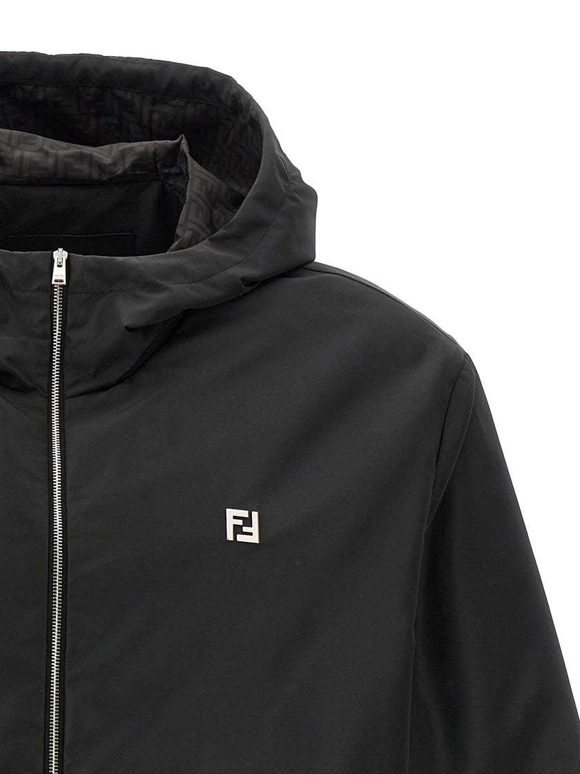 Fendi Polyester-Shell-Jacke in Schwarz