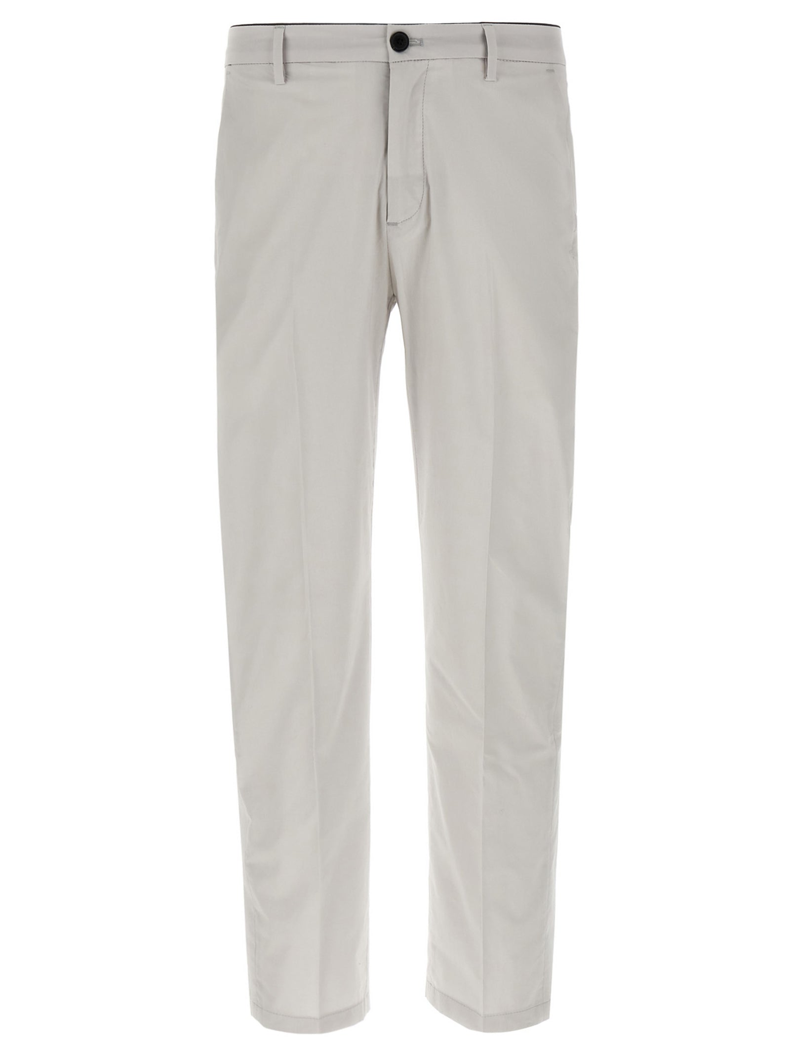 Department 5 Grey Cotton Cropped Trousers