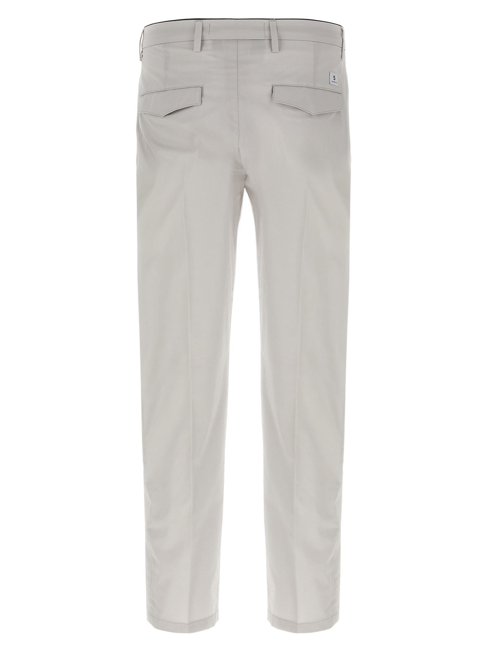 Department 5 Grey Cotton Cropped Trousers