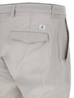Department 5 Grey Cotton Cropped Trousers