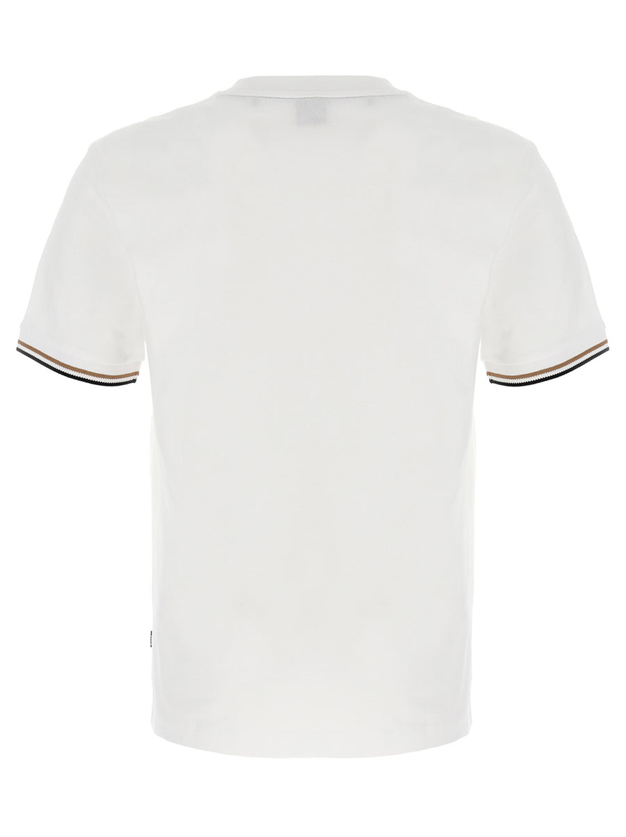 Hugo Boss Weißes Baumwoll-T-Shirt