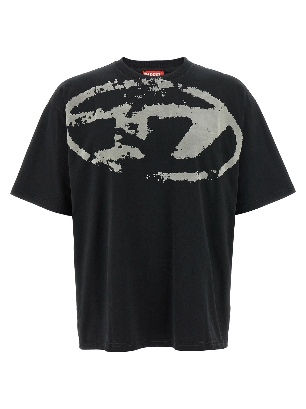 Diesel Schwarzes Baumwoll-T-Shirt