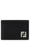 Fendi Schwarzes Kalbsleder-Kartenetui